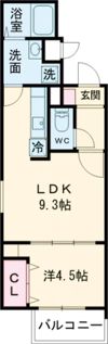 Cherim元中村の間取り画像