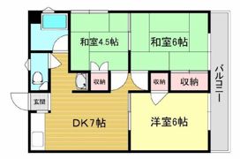 東條ハイツの間取り画像