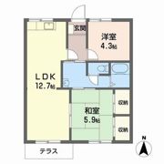 ガーデンハイツ緑ケ丘Dの間取り画像