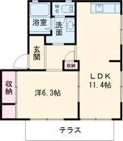 ディアス塩屋山手 A棟の間取り画像