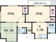 永江コーポ1の間取り画像