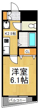 ヴィラオオクボの間取り画像