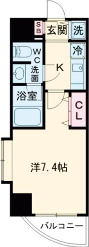 カレント新栄の間取り画像