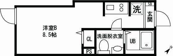 古淵Slitの間取り画像
