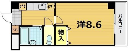 ルネッサ桃山の間取り画像