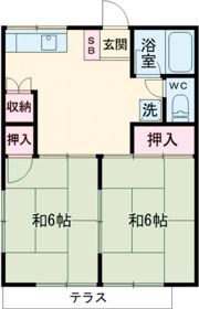 ハイツ神山2号棟の間取り画像