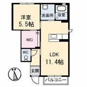ラ・ヴィータ国富 参番館の間取り画像