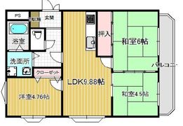 ベルレーブ本山の間取り画像