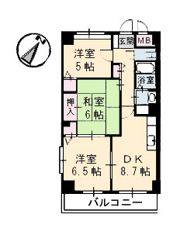 ウエルスAの間取り画像
