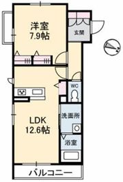 Ecrarge C棟の間取り画像