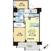 リストレジデンス築地の間取り画像
