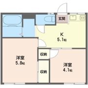 フラット根岸の間取り画像