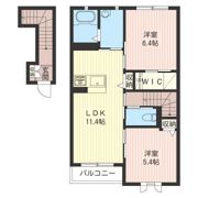 ラルジュ金山 Bの間取り画像