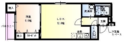 フジパレス大宮の間取り画像