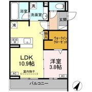 D crest八幡4丁目の間取り画像