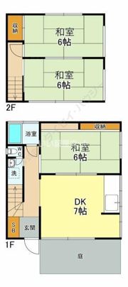 畠山貸家B棟の間取り画像