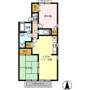 セジュール若葉 B棟の間取り画像