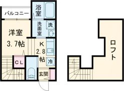 MODERN PALAZZO須屋 Balmの間取り画像