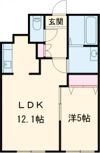 PERFECT PARTNER RESIDENCE B棟の間取り画像