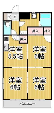 サンハイツ天保山H棟の間取り画像