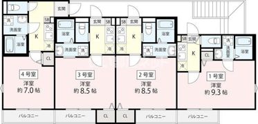NexusⅠの間取り画像