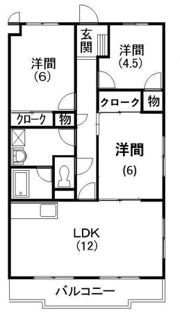 エスポワール高丘の間取り画像