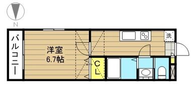 PEACE新曽の間取り画像