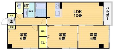 第45長栄シャルト五条の間取り画像