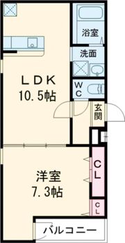 フジパレス東花園駅北Ⅱ番館の間取り画像