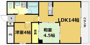 KTマンションⅡ号館の間取り画像