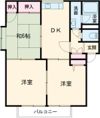 バルヴェール東雲 Bの間取り画像