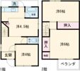 F様葵町1丁目 戸建賃貸の間取り画像