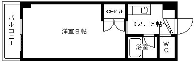 OAK VILLA HAKATA EASTⅡの間取り画像