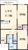ヴォール中島の間取り画像