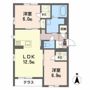 ベレオ クシモトの間取り画像