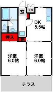 ビーライン上吉田B棟の間取り画像