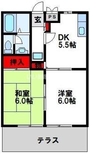 ビーライン上吉田B棟の間取り画像