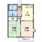 フレグランスつるが丘の間取り画像