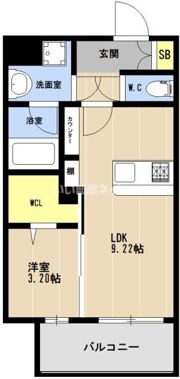 LIBTH博多住吉PREMIERの間取り画像