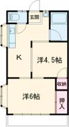 桜ハイツの間取り画像