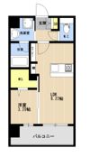LIBTH博多住吉PREMIERの間取り画像