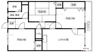 グランボヌール上安の間取り画像