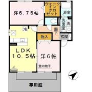 グリーンコート岩出A棟の間取り画像