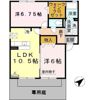 グリーンコート岩出A棟の間取り画像