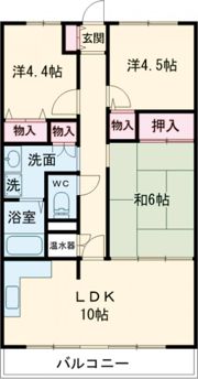 ウィンズ弐番館の間取り画像