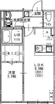 リスグラシューの間取り画像