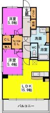 サニーコート津福の間取り画像