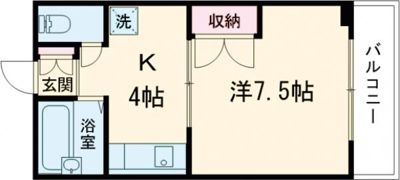 レジデンス・イン・ミユキの間取り画像