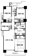 レールシティ大宮壱番館の間取り画像