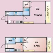 フラッティ三軒町の間取り画像
